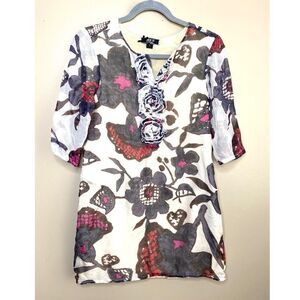 Fumblin’ Foe 100% Silk Floral Dress